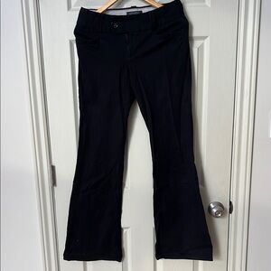 36-Black Flared Dress Pants